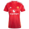 Camisola Manchester United Mulher 1º Equipamento 2024-25 Manga Curta